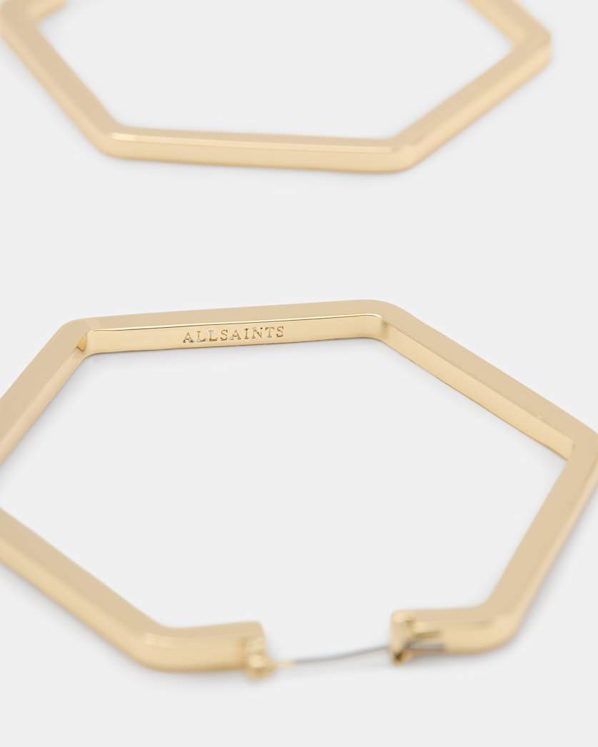 Astrid Large Hexagon Hoop Earrings