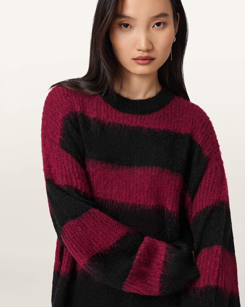 Onyx Striped Relaxed Jumper