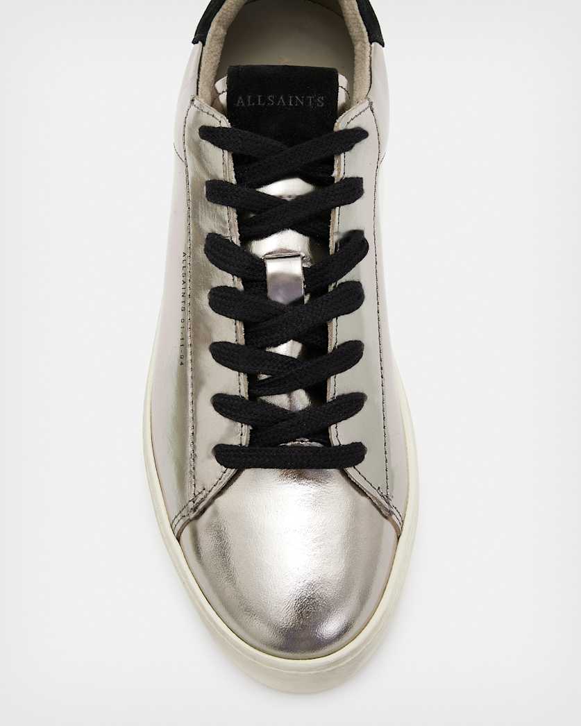 Shana Low Top Metallic Leather Trainers