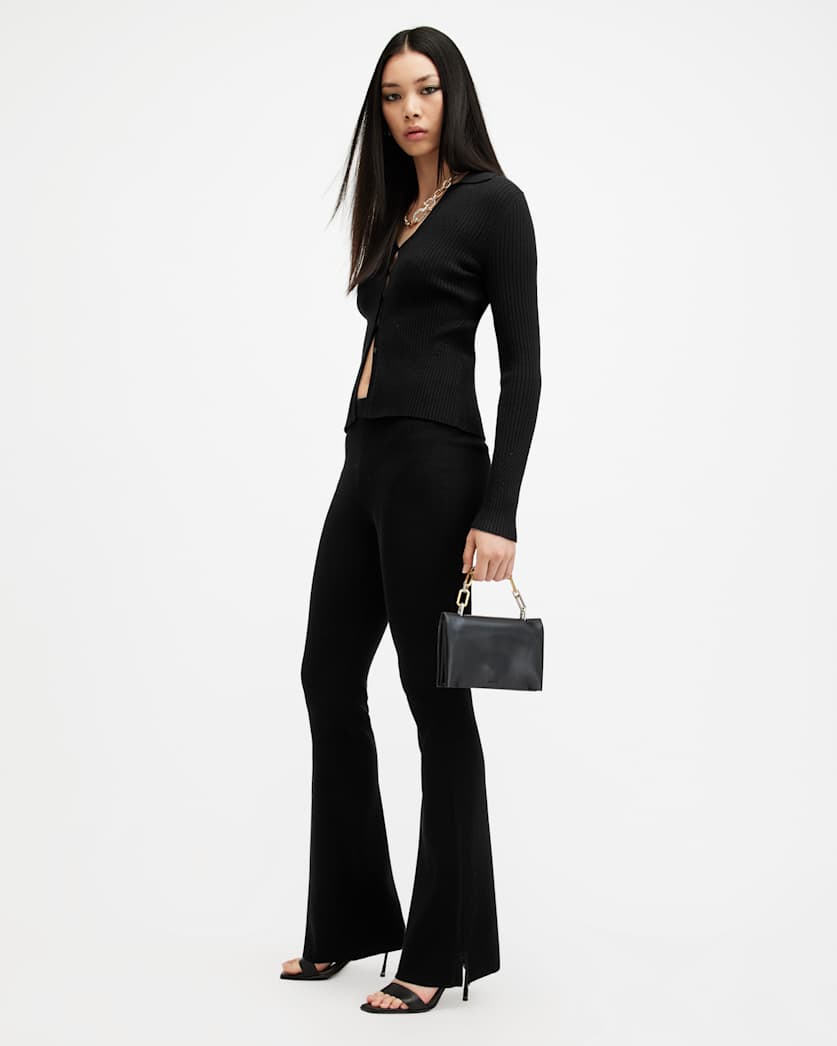 Cruz Ribbed Knitted Cardigan