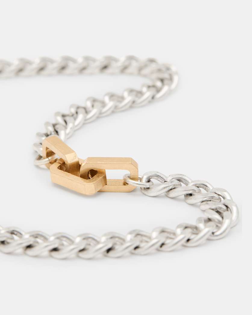 Heather Two Tone Carabiner Necklace