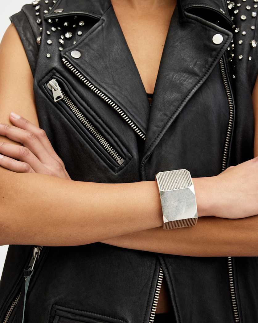 Alex Hexagon Hinge Bangle