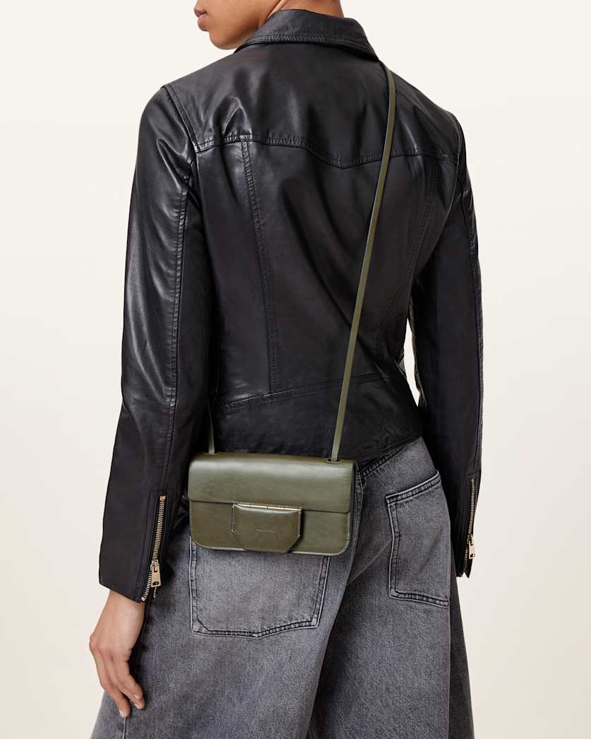 Ann Leather Crossbody Wallet Bag