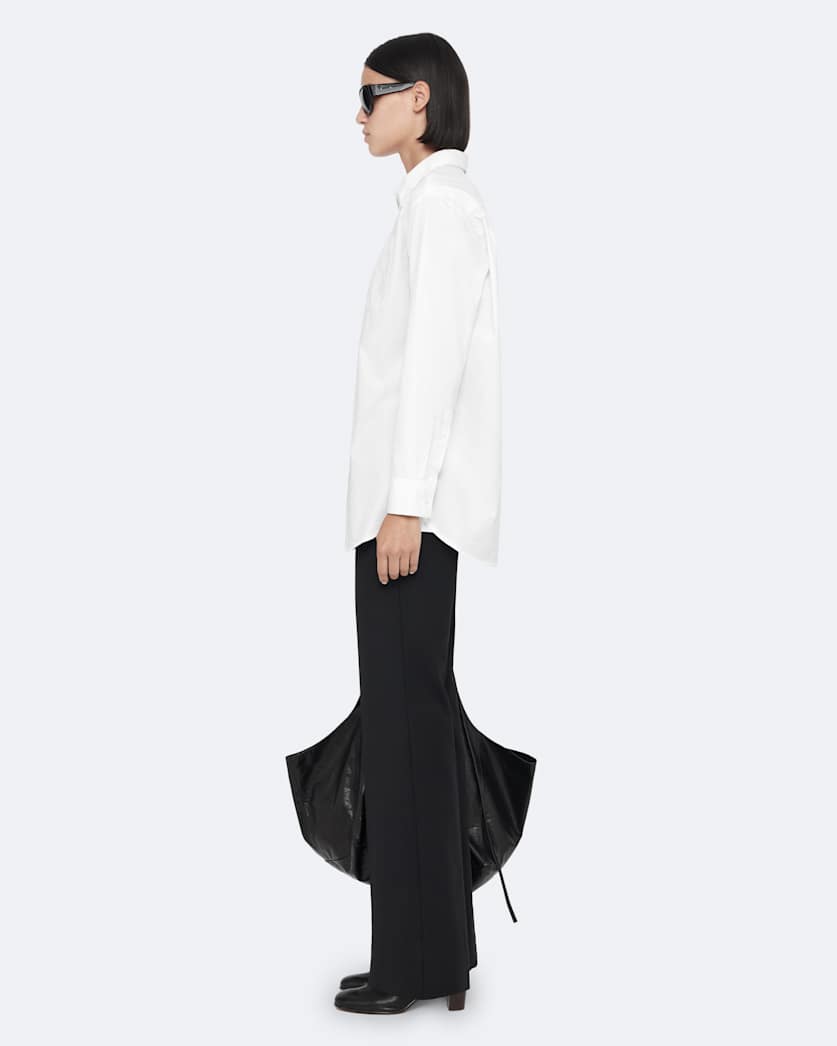 Oversized cotton poplin shirt