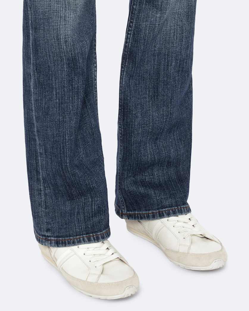 Liam Leather And Suede Low-Top Trainers