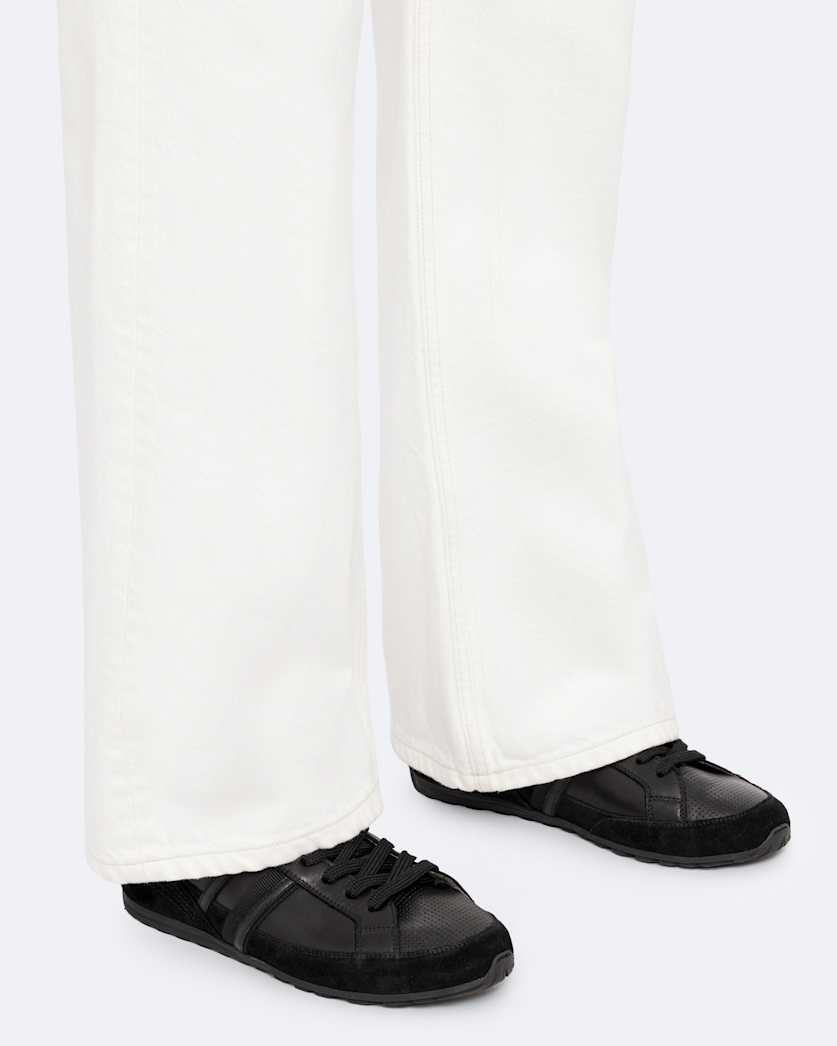 Liam Leather And Suede Low-Top Trainers