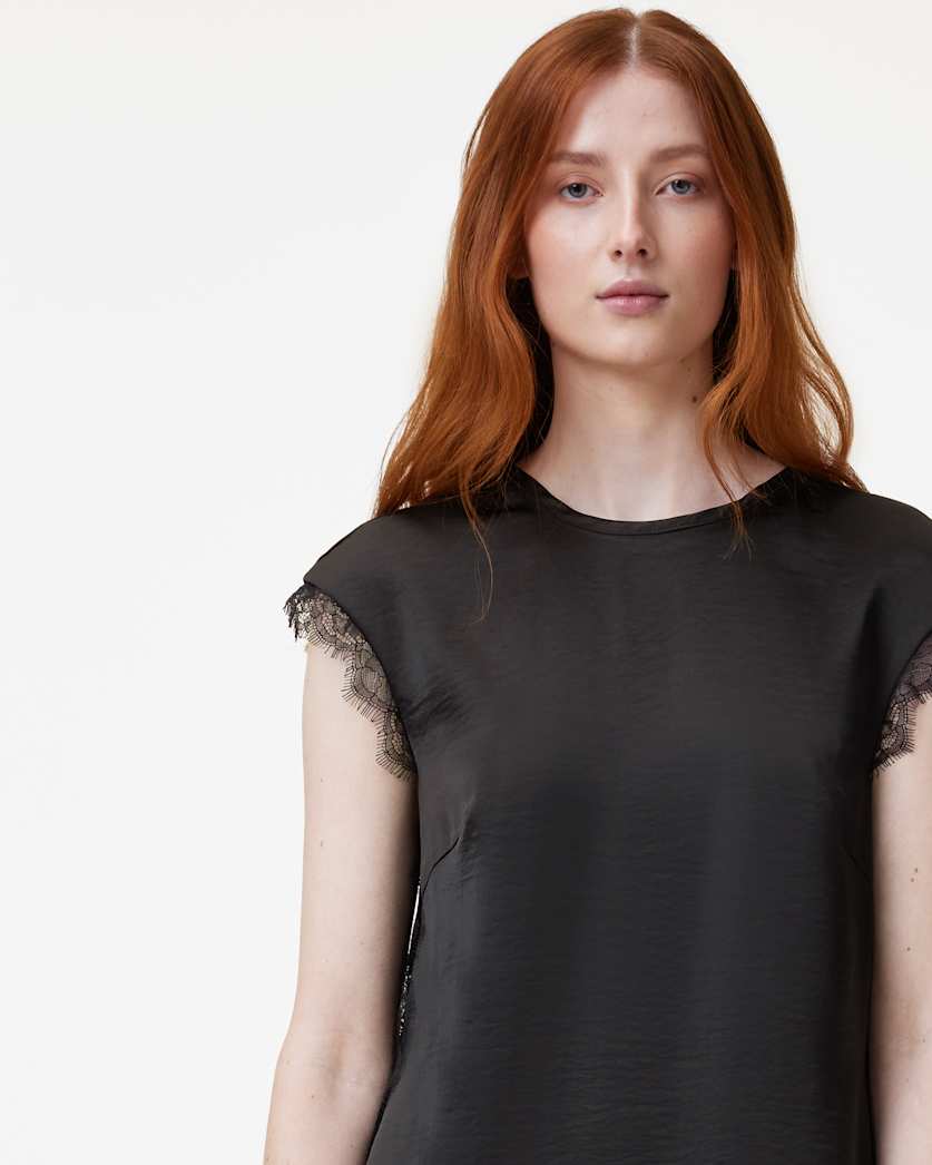 Lyra Lace Trim Midi Dress