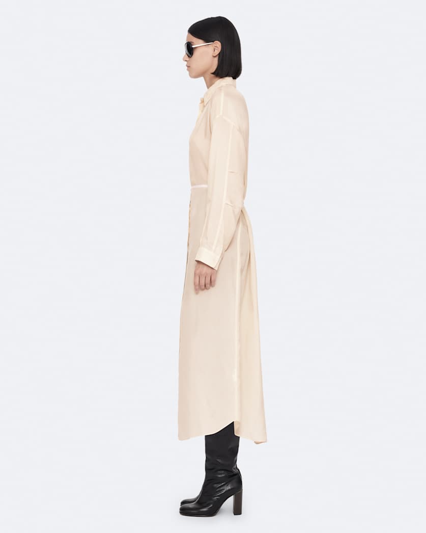Yurra cupro tied shirt dress