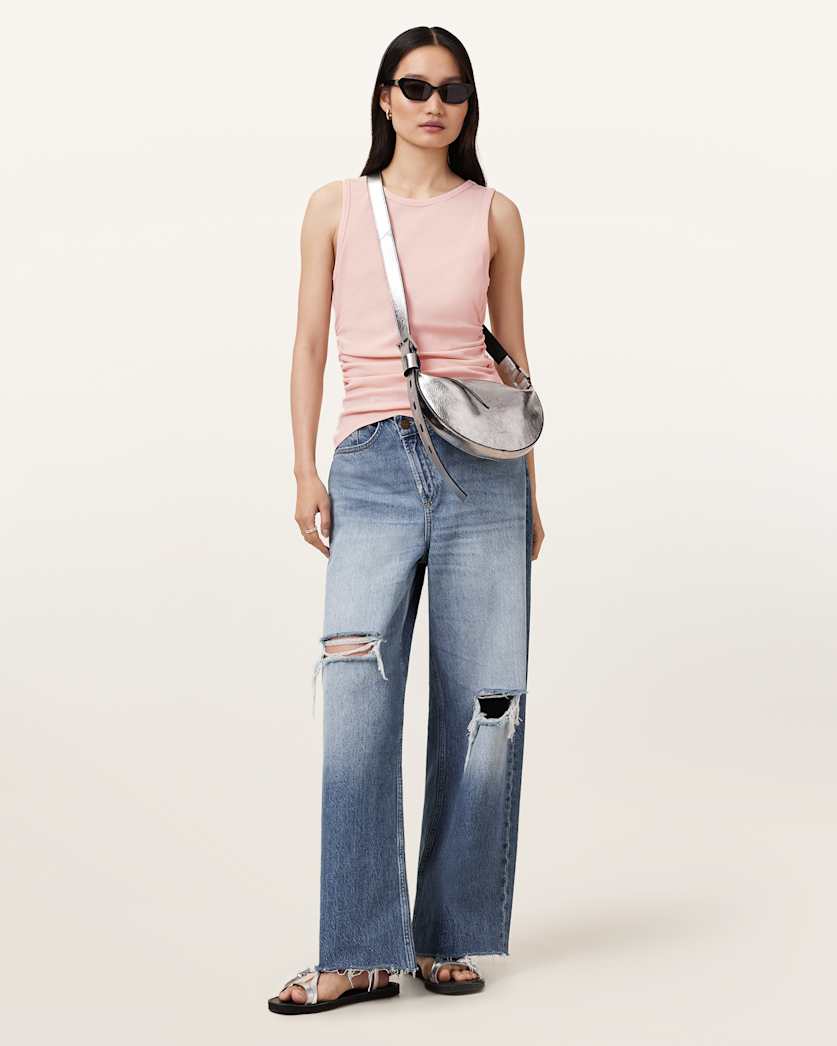 Katarina Boat Neck Slim Fit Tank Top