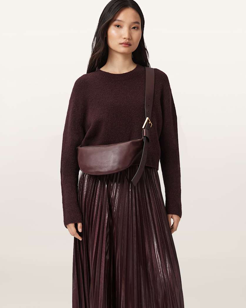 Luna Slouchy Leather Crossbody Bag