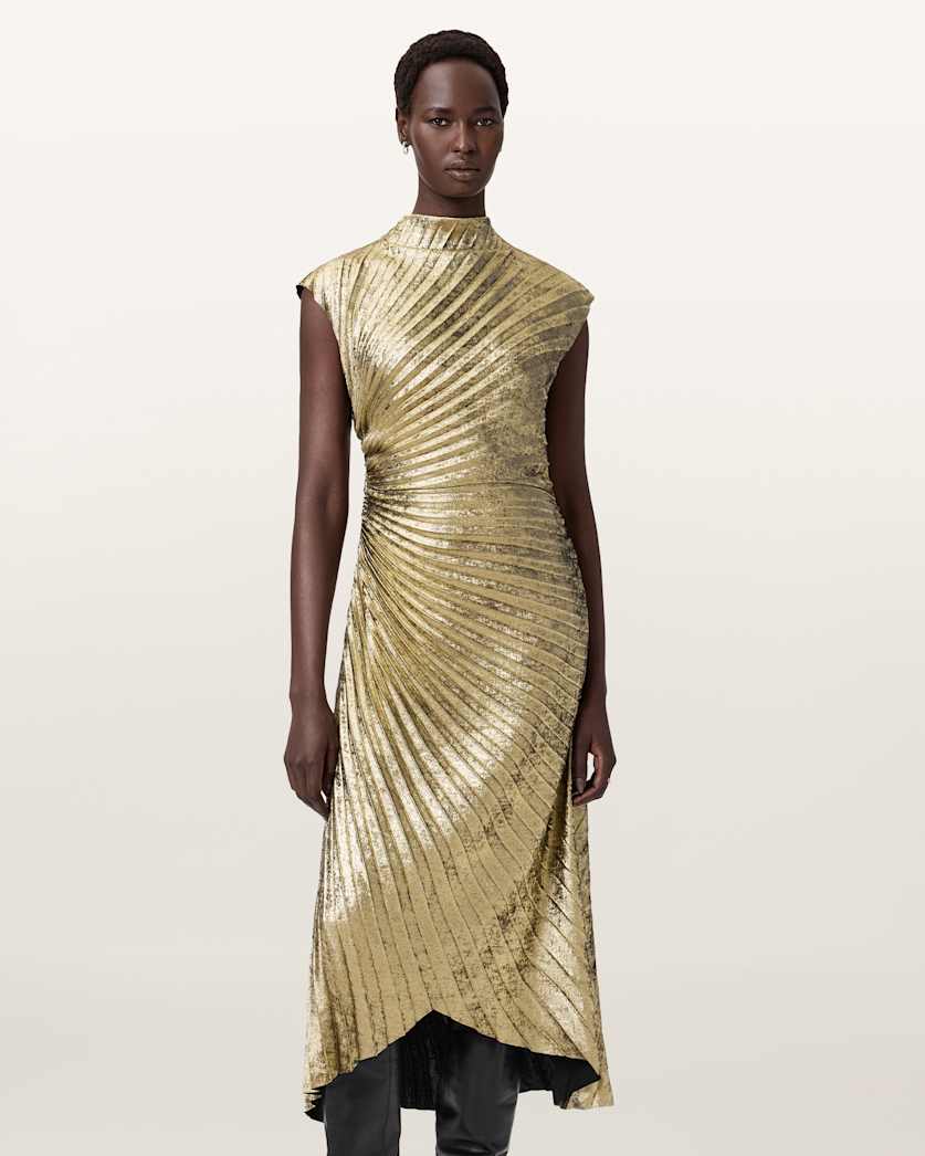 Rayanna Pleated Midi Dress