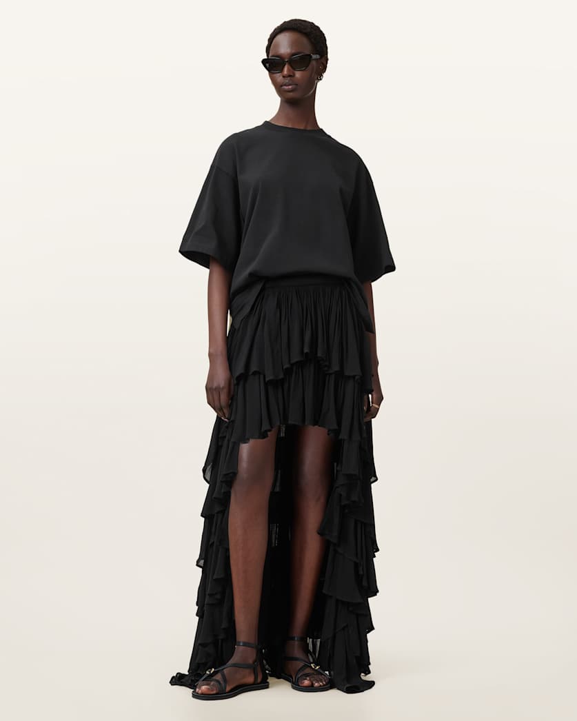 Amelie Crochet Oversized Boxy T-Shirt