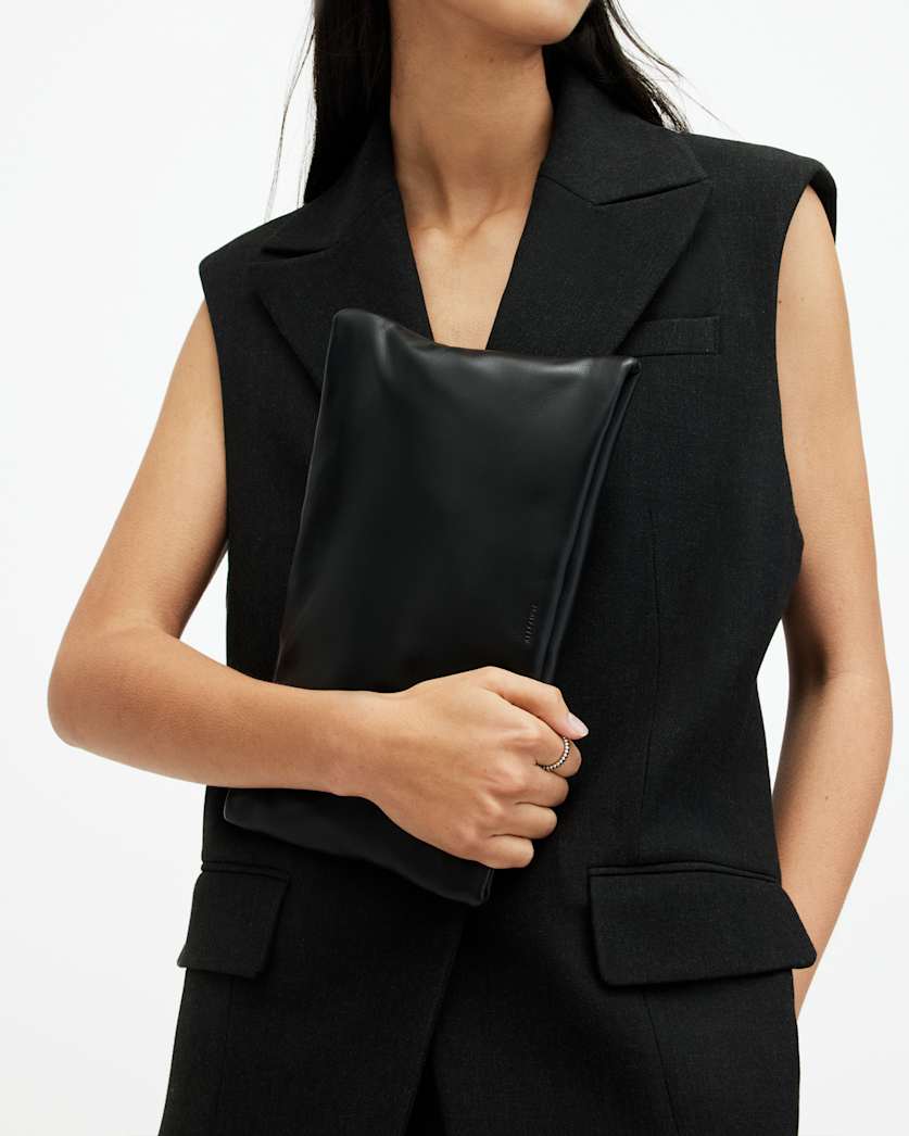 Bettina Leather Clutch Bag