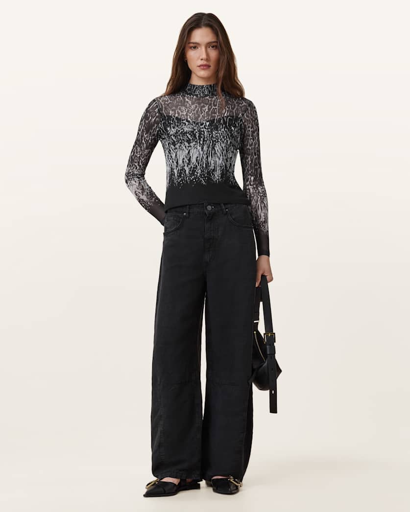 Elia Mesh Long Sleeve Top