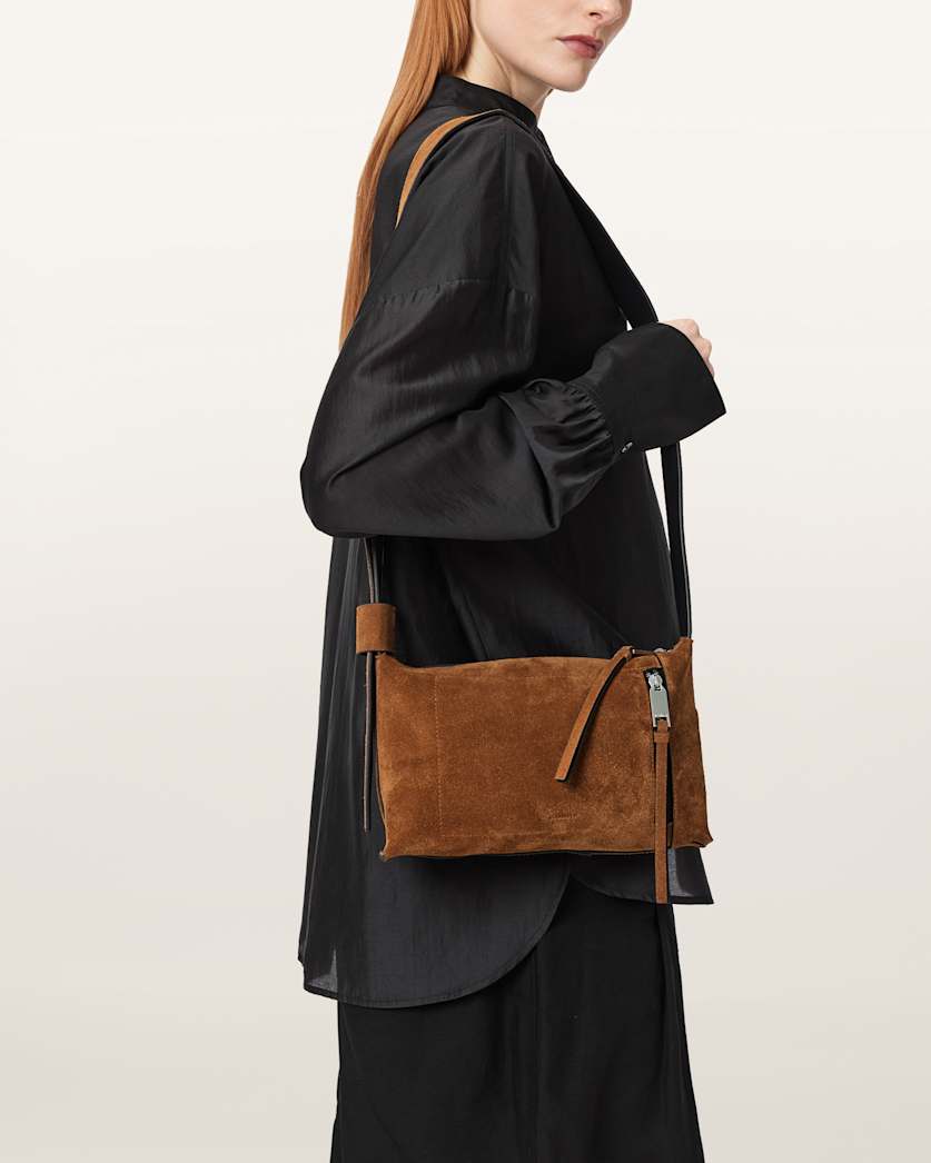Alba Suede Crossbody Bag
