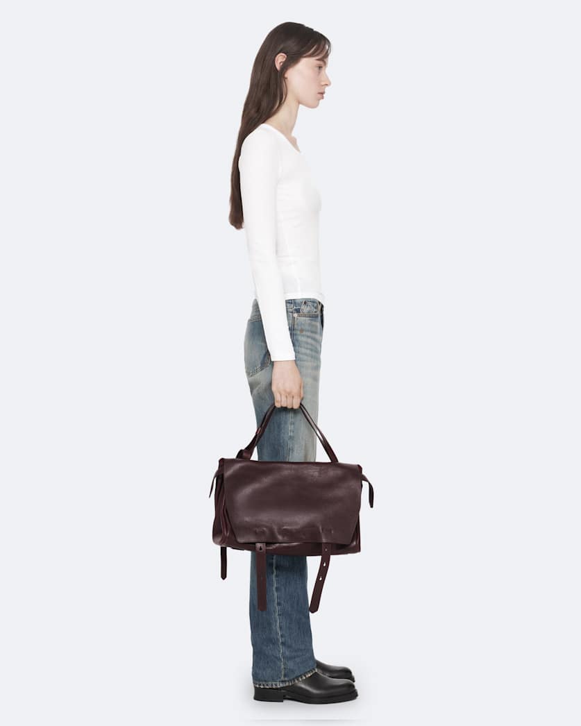Joan Medium Leather Satchel