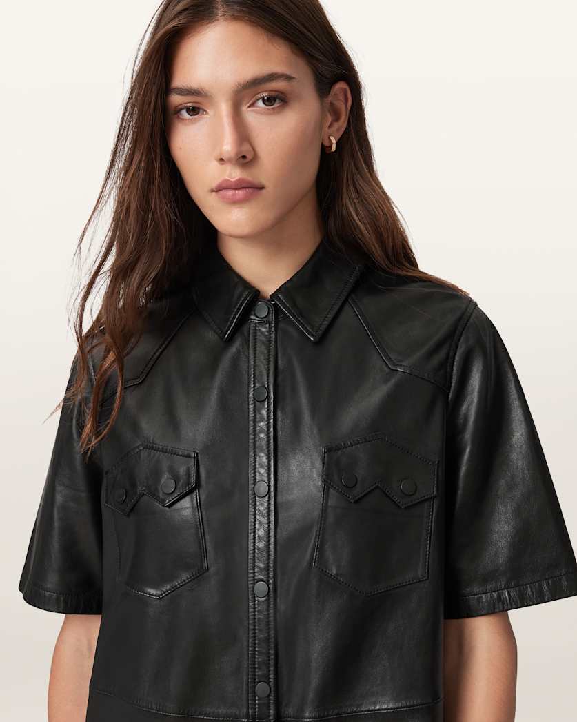 Rock Leather Mini Dress