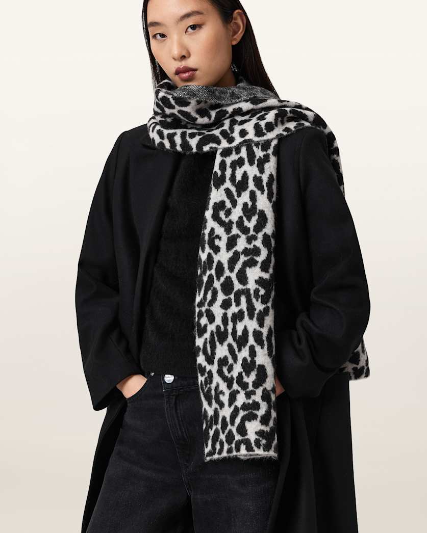 Nora Leopard Print Scarf