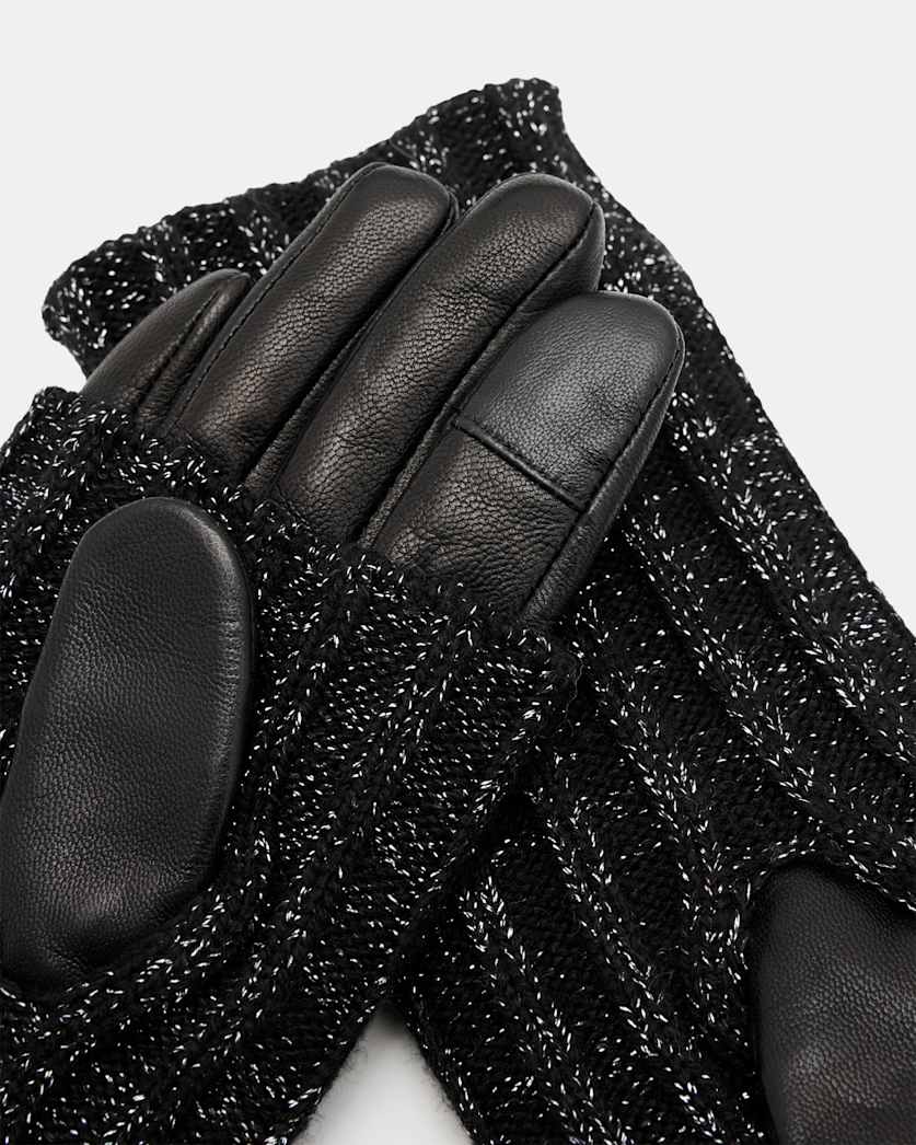 Zoya Knitted Cuff Leather Gloves