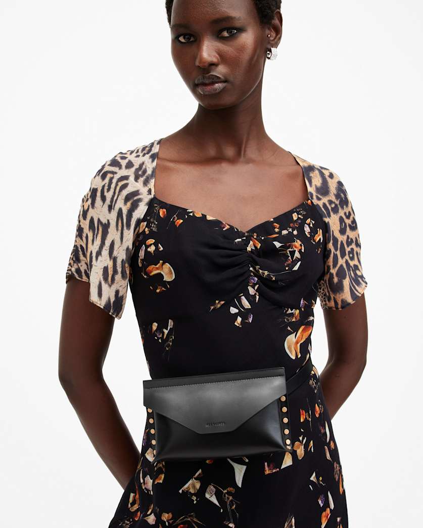 Eden Studded Leather Bag Belt