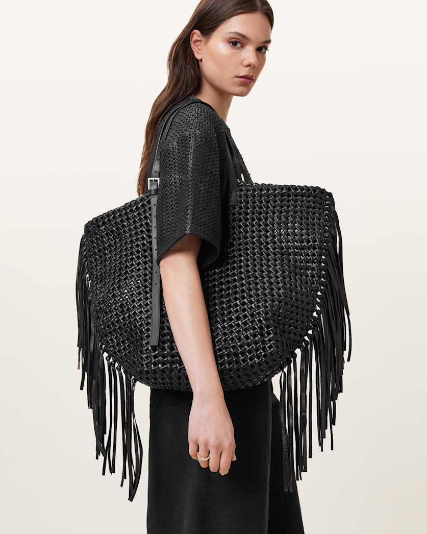 Ara Leather Knot Tote Bag