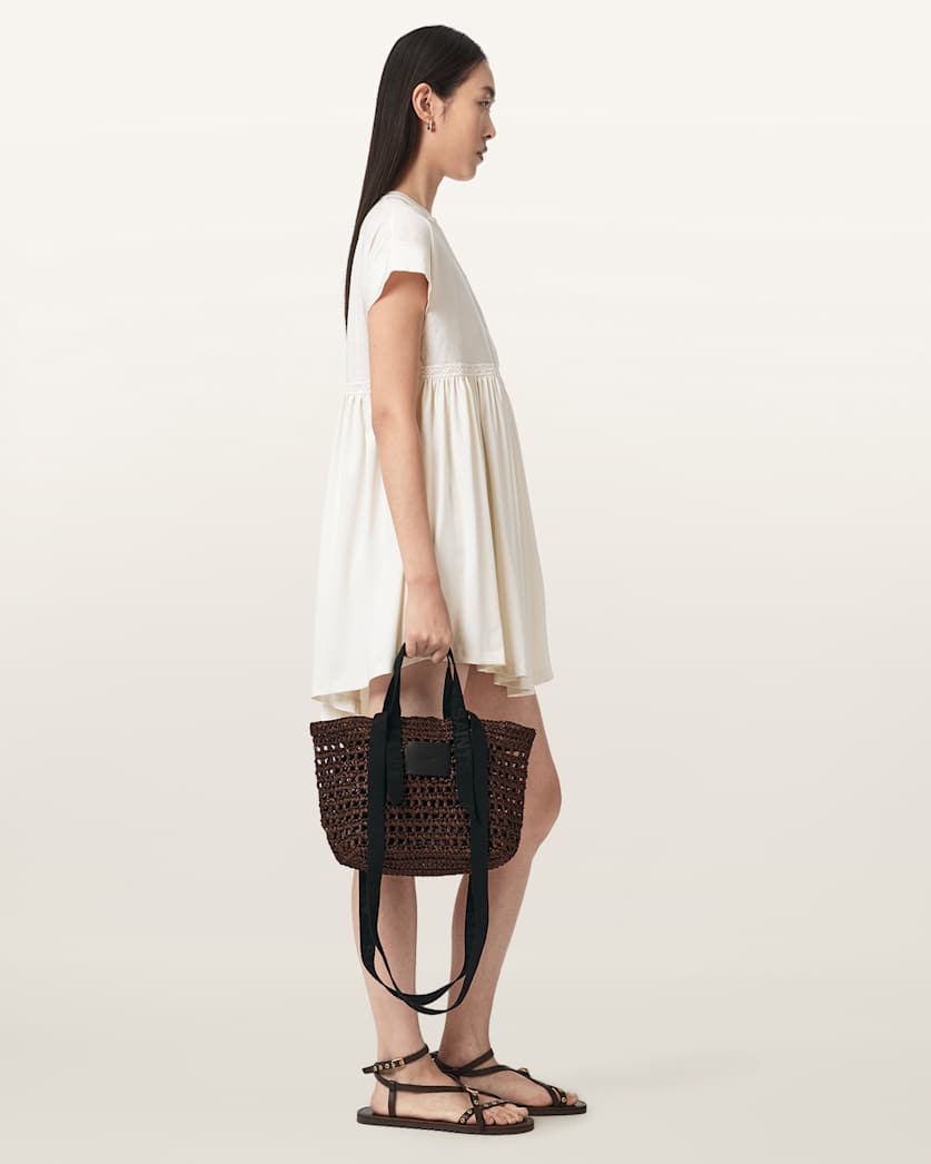 Celayne Crochet Woven Mesh Bag
