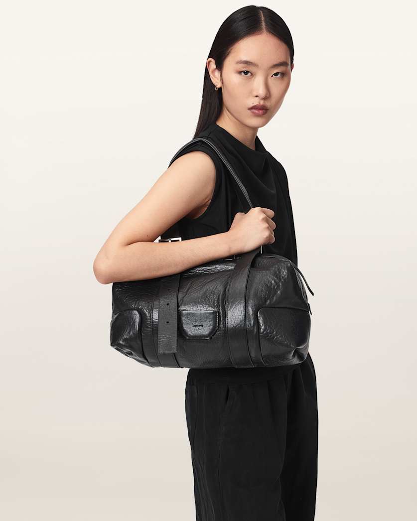 Ares Grain Leather Shoulder Bag