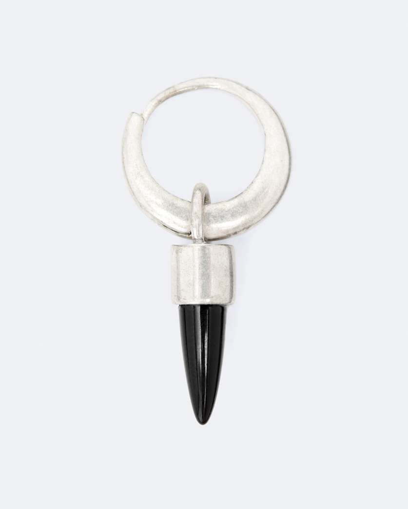 Cone Pendant Huggie Earrings