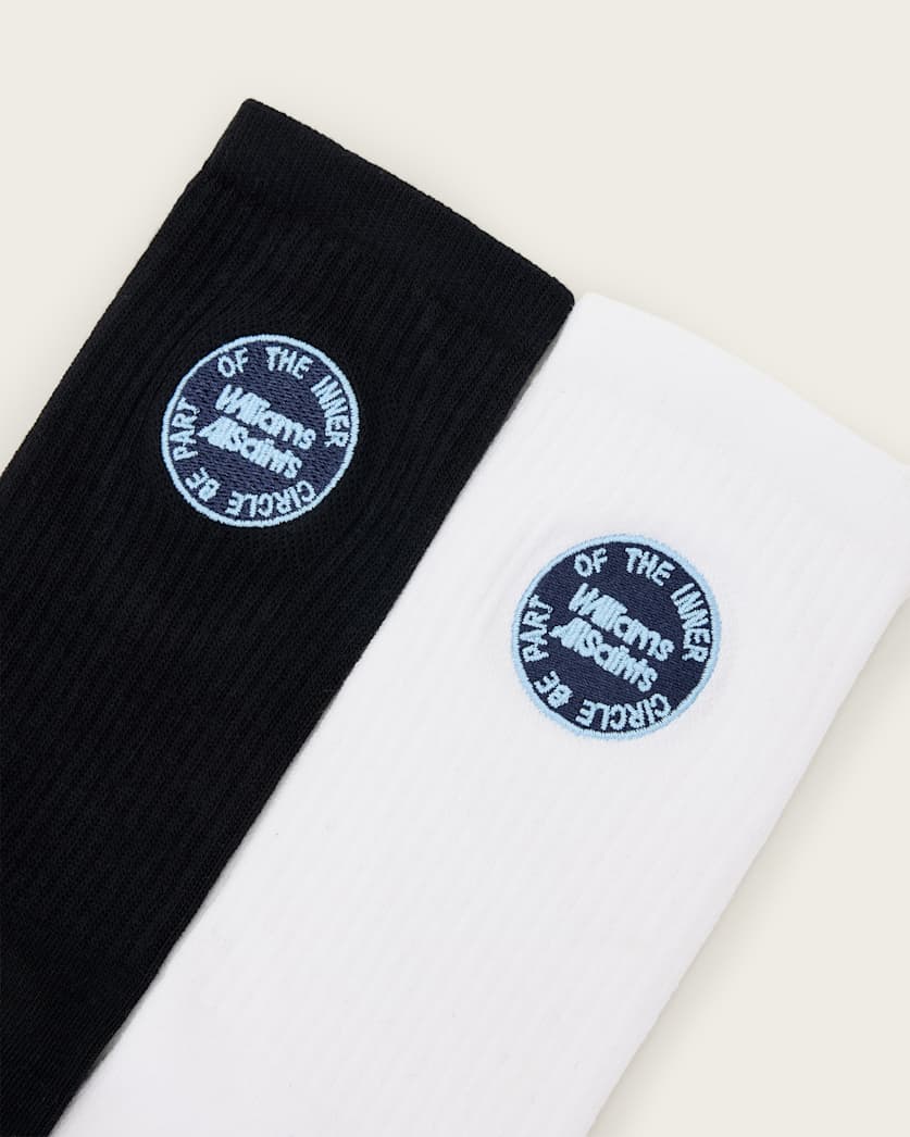 Williams X AllSaints Embroidered Socks 2 Pack