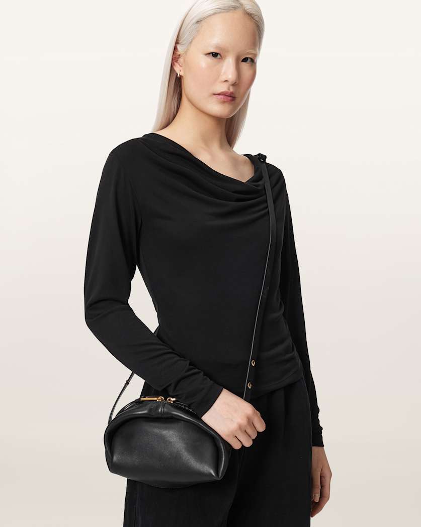 Rosalie Arc Leather Crossbody Bag