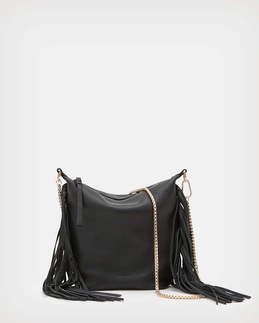 Evaline Fringe Crossbody Leather Bag