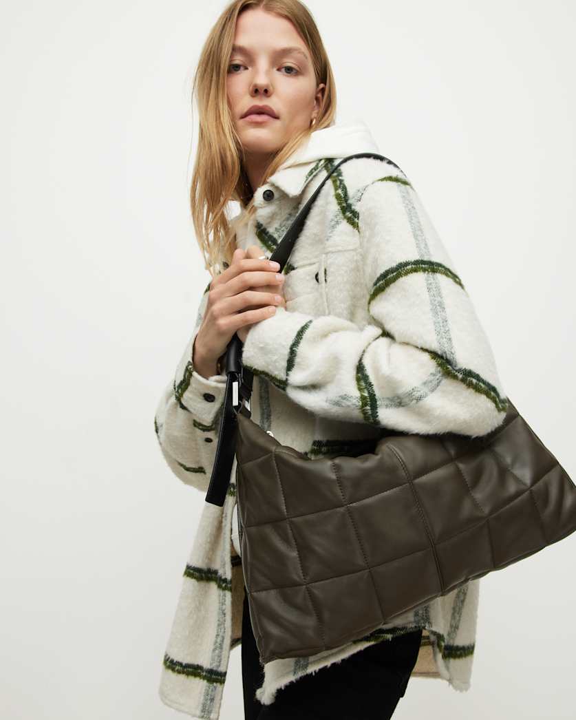 Edbury Leather Quilted Shoulder Bag