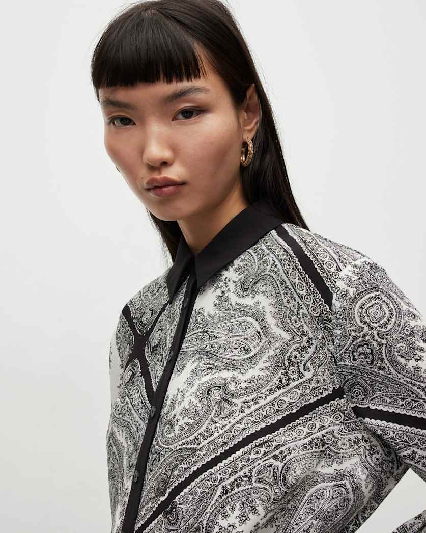 Anya Rafaela Belted Midi Shirt Dress