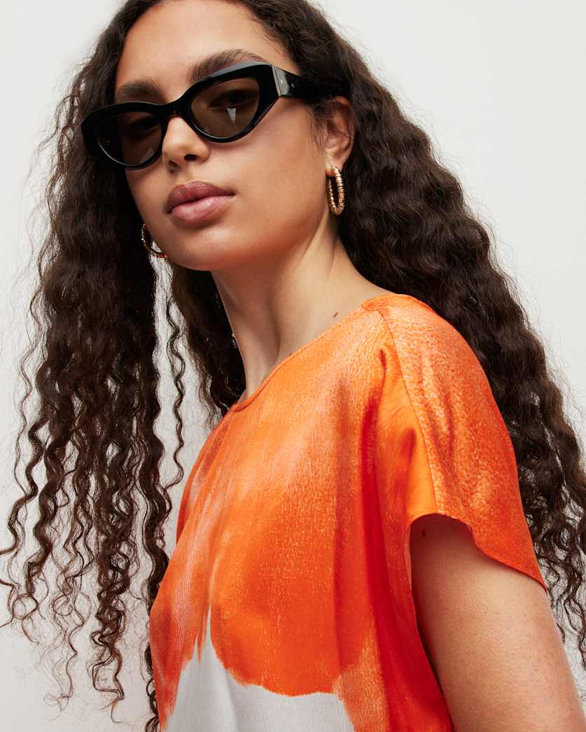 Etta Mariana Silk Blend Tie Dye Dress