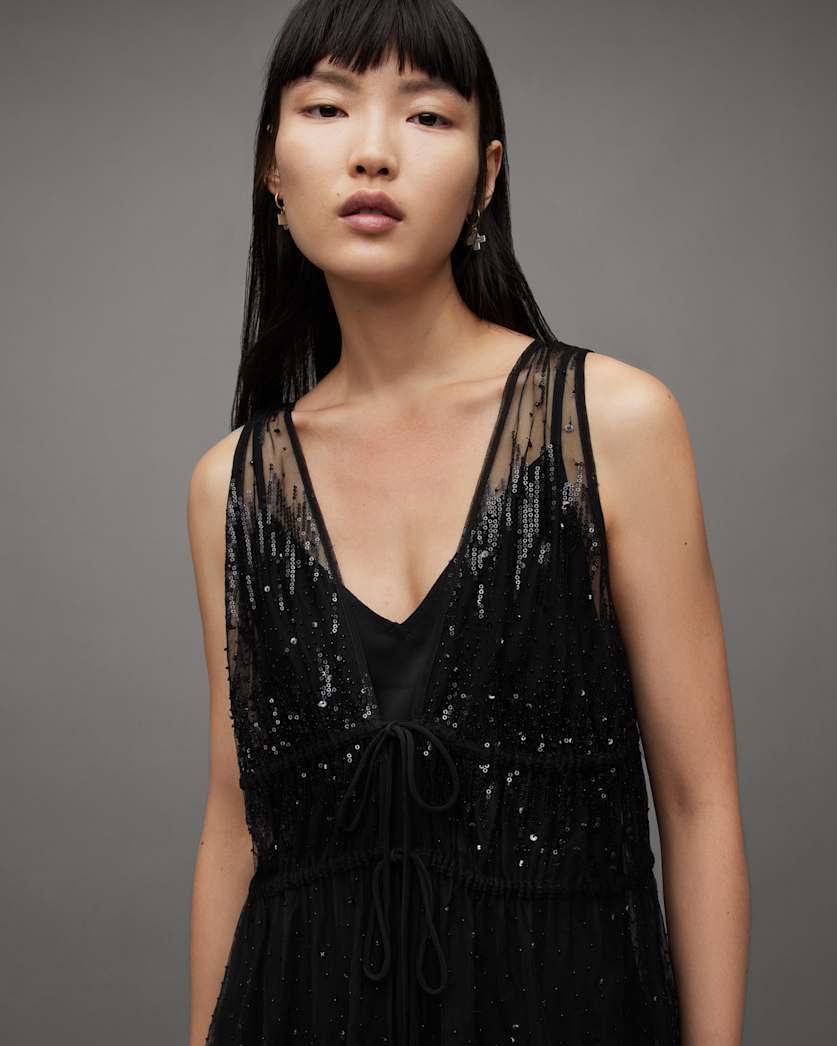 Robyn Embellished Sequin Maxi Dress