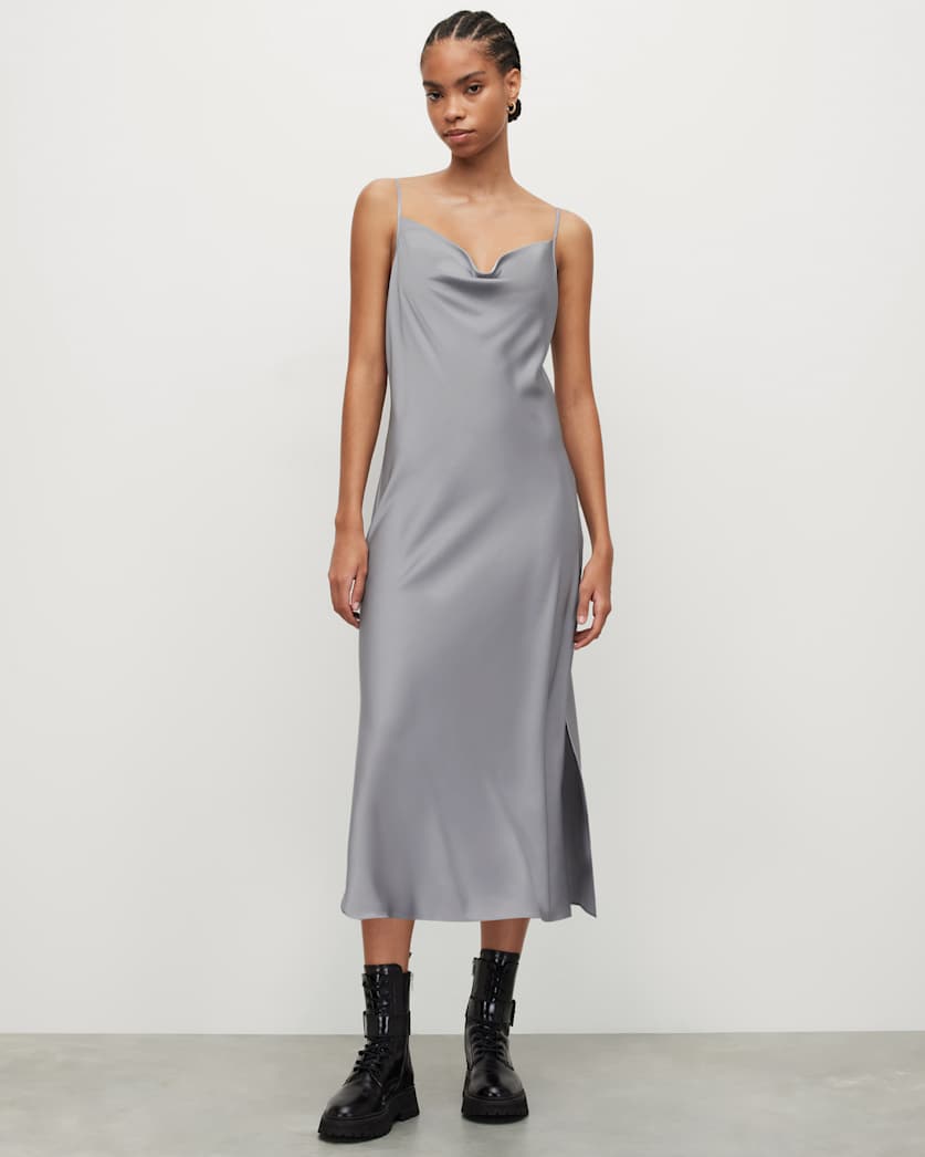 Hadley Cowl Neck Midi Slip Dress