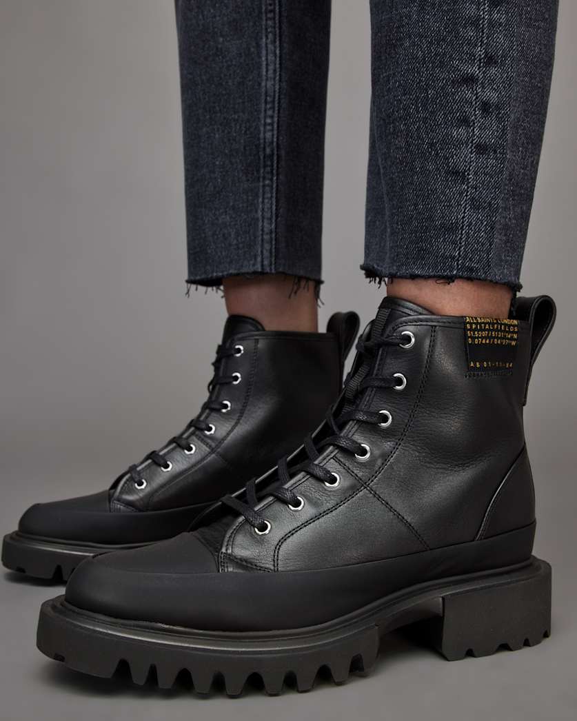 Myla Leather Combat Boots