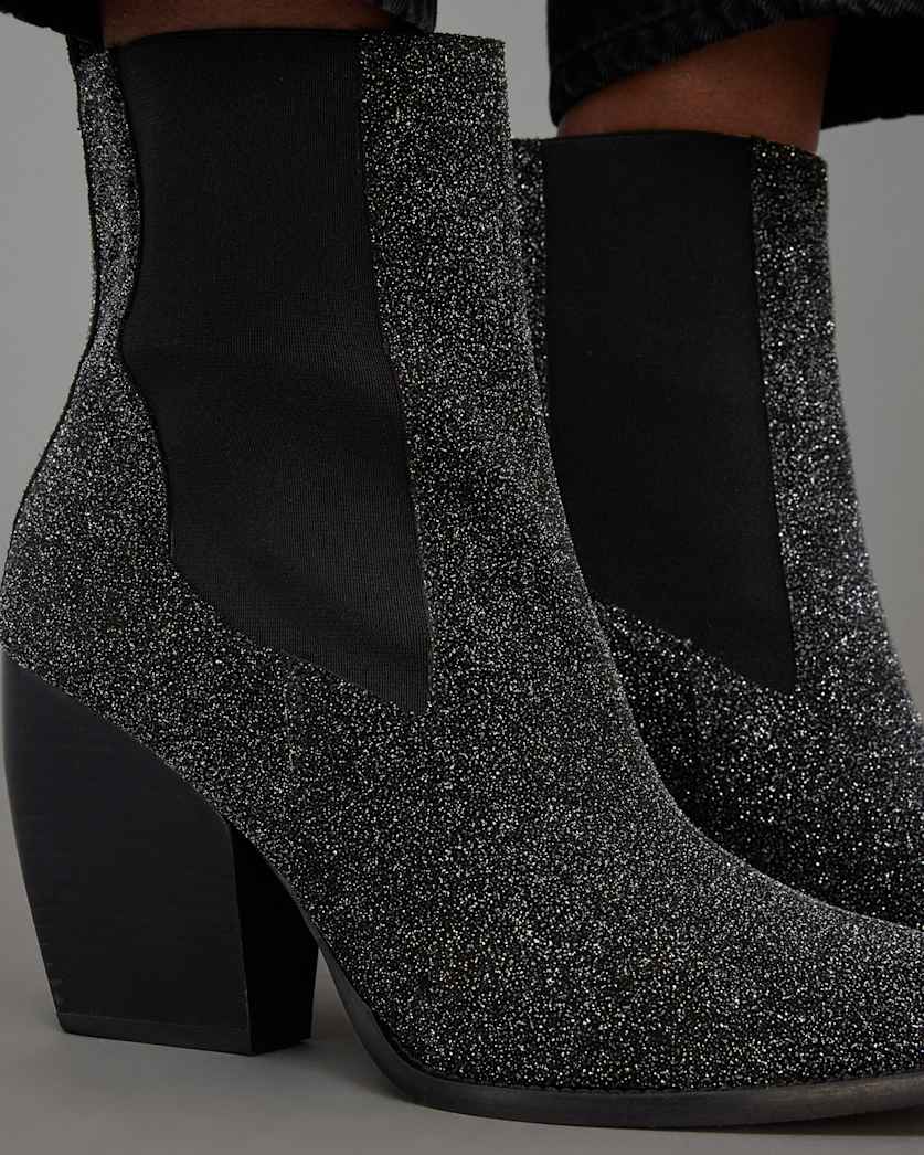 Ria Sparkle Leather Boots