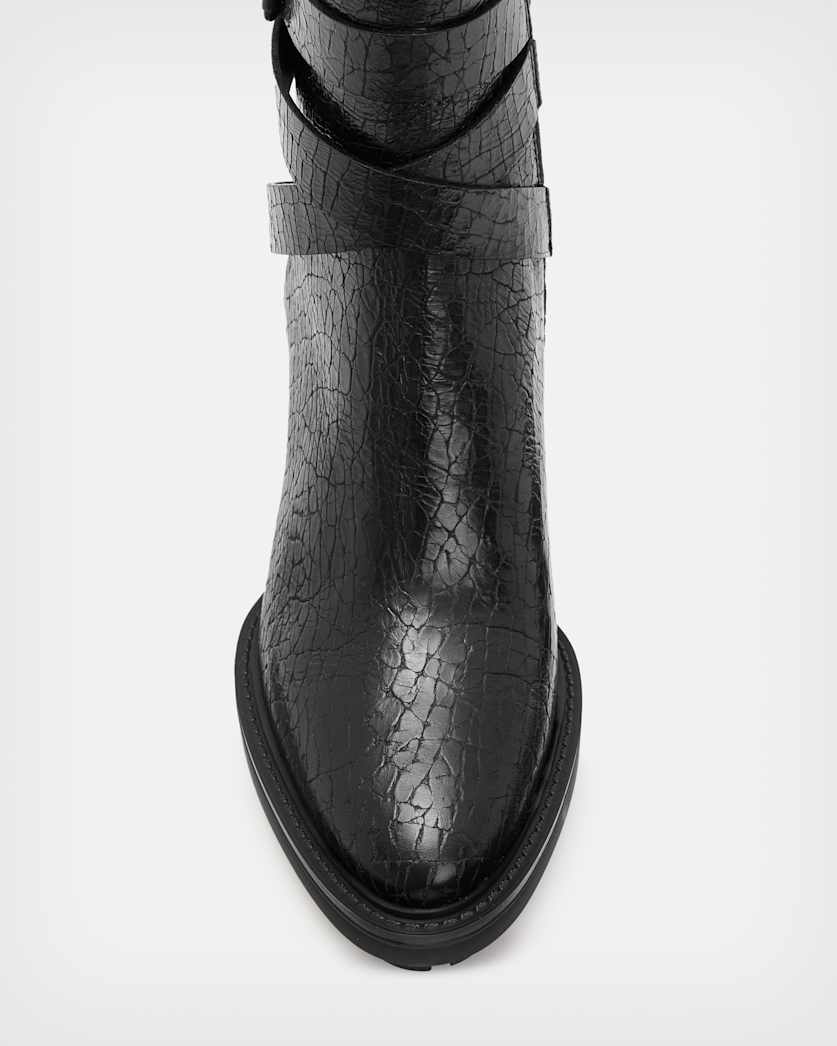 Havana Crocodile Leather Boots