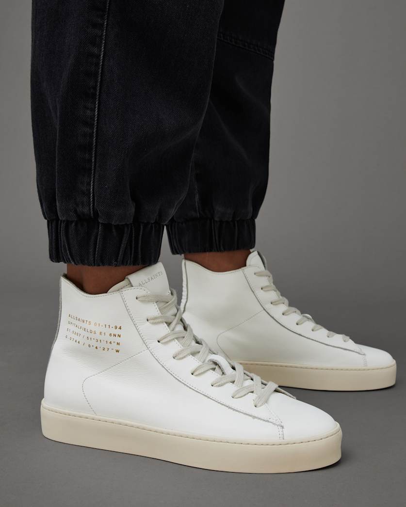 Tana Leather High Top Trainers
