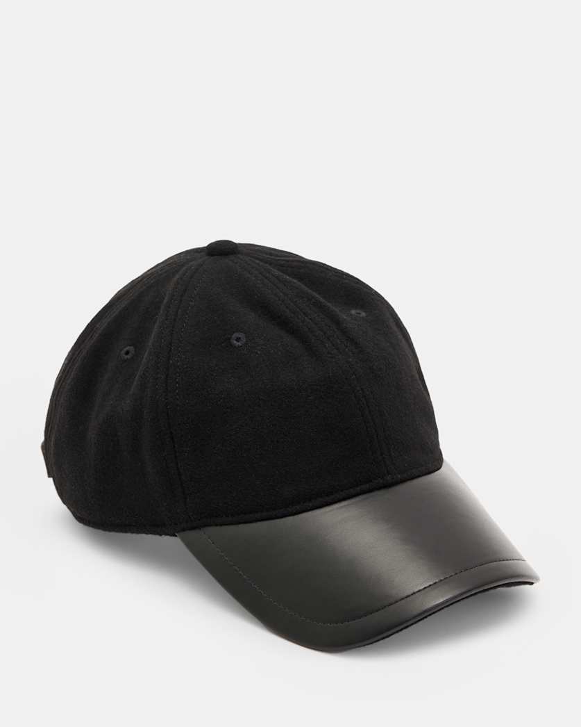 Wool Leather Baseball Cap