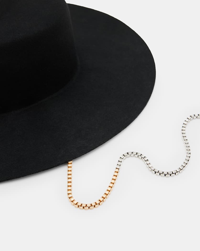 Mila Chain Strap Wool Bolero Hat