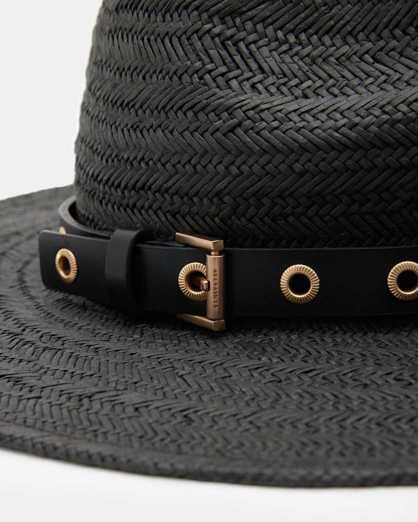 Delilah Straw Fedora Eyelet Hat