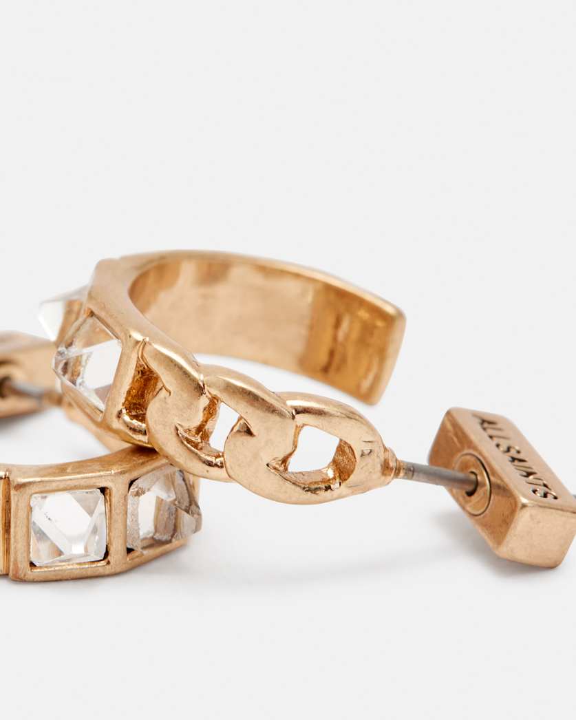 Mia Mix Studded Small Hoop Earrings