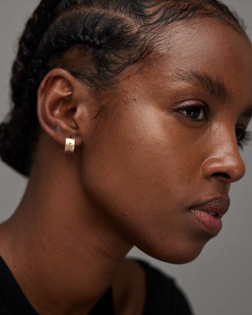 Liza Logo Hoop Earrings