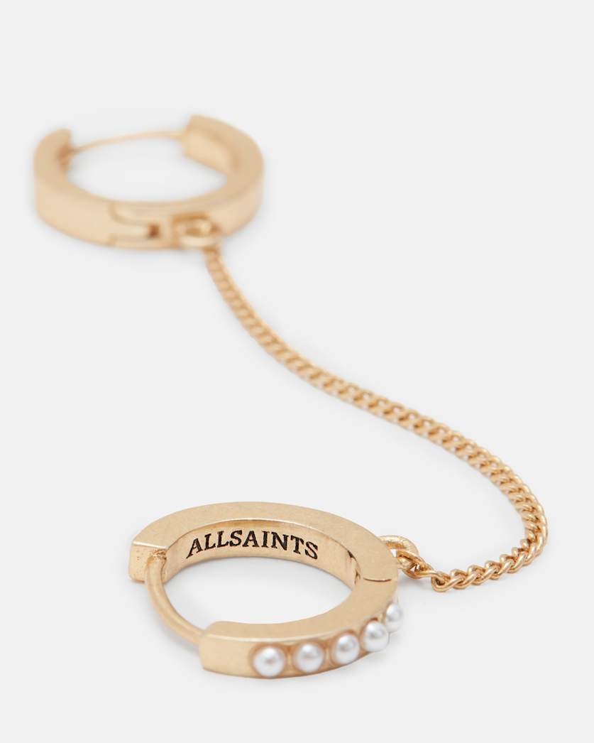 Mini Hoop Chain Earrings