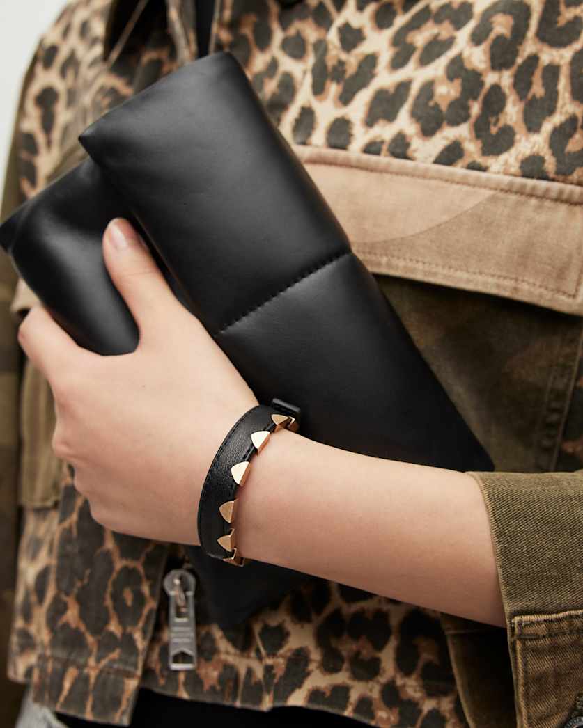 Shae Studded Leather Bracelet