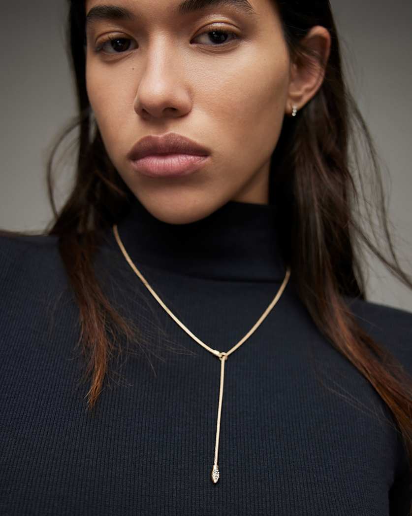 Sofia Gold-Tone Snake Necklace