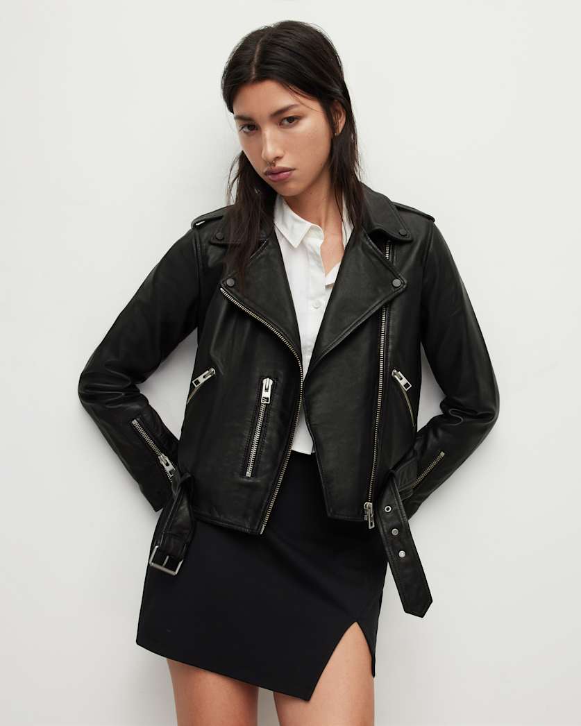 Balfern Leather Biker Jacket