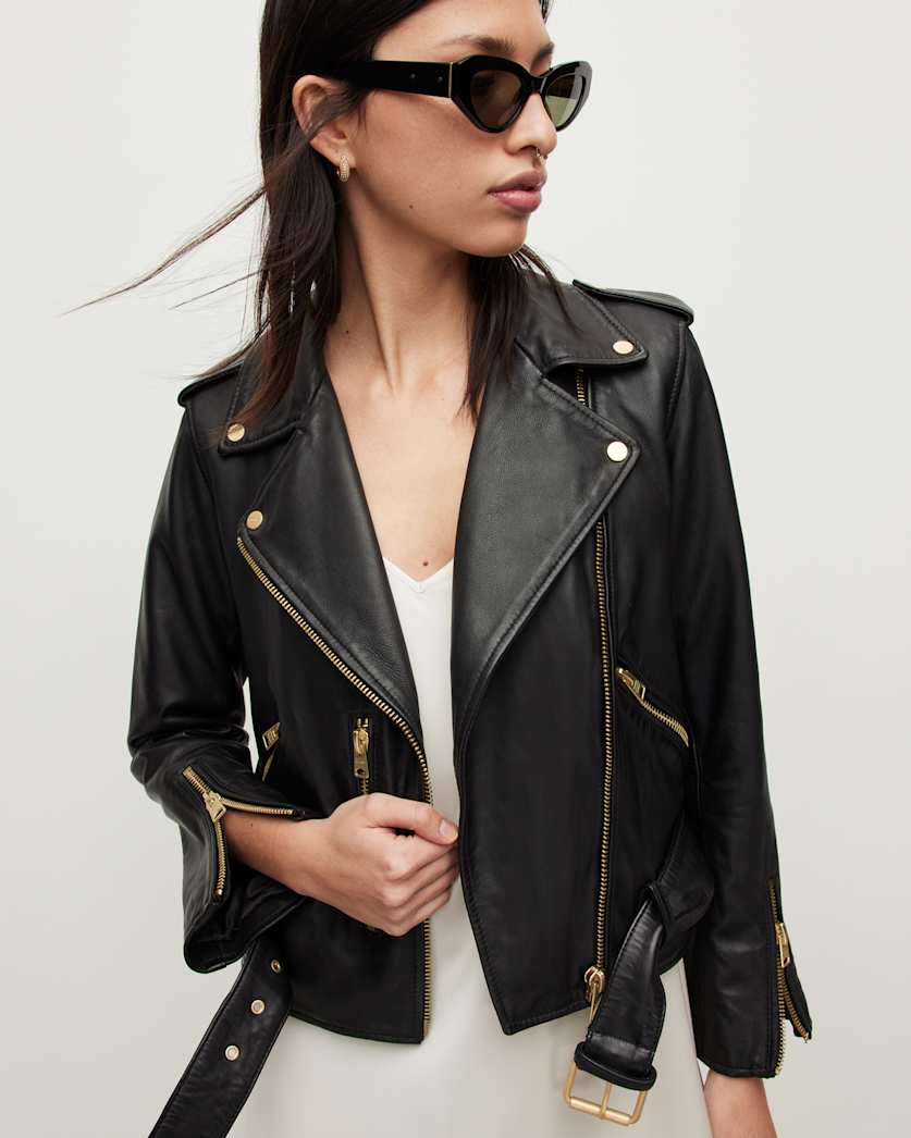 Balfern Leather Biker Jacket